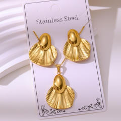 Non-Fading Stainless Steel Gold-Plated Jewelry stainless steel necklace set