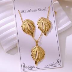Non-Fading Stainless Steel Gold-Plated Jewelry stainless steel necklace set