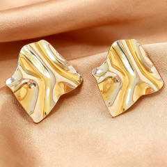 Stainless Steel Irregular Earrings mix color stainless steel earrings