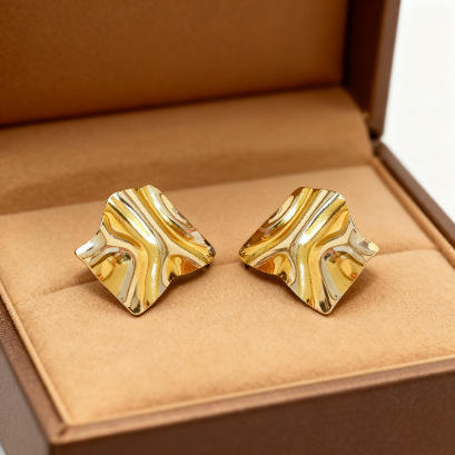 Stainless Steel Irregular Earrings mix color stainless steel earrings