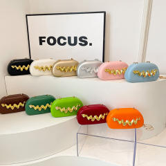 Multi color women evening bag box bag