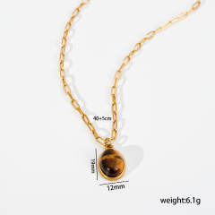 Punk trend diamond cross pendant stainless steel necklace stackable necklace