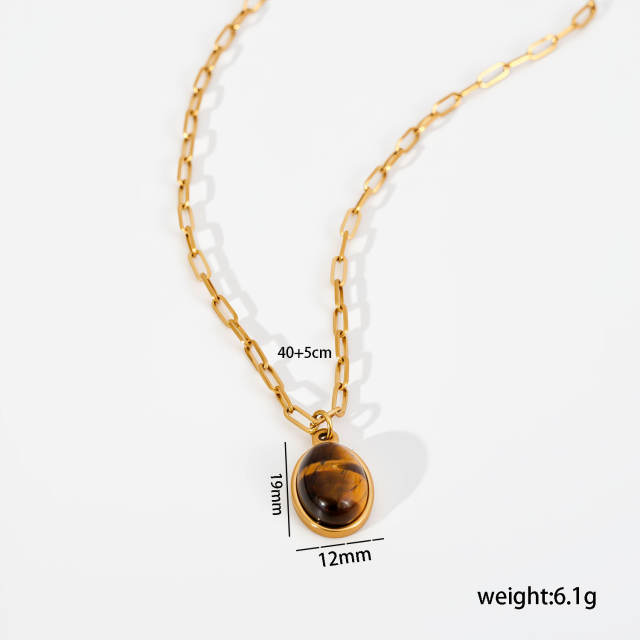 Punk trend diamond cross pendant stainless steel necklace stackable necklace