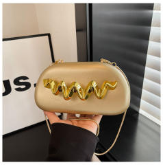 Multi color women evening bag box bag