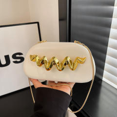 Multi color women evening bag box bag