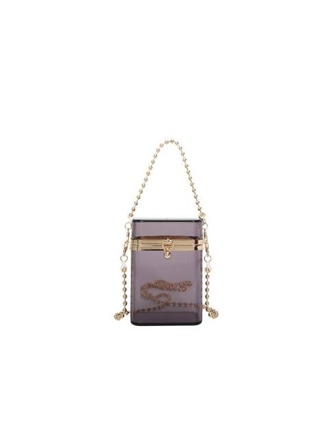 2026 New Acrylic Transparent Chain Bag Candy Color Mini Crossbody Bag Fashion Lipstick Bag Coin Purse Wholesale