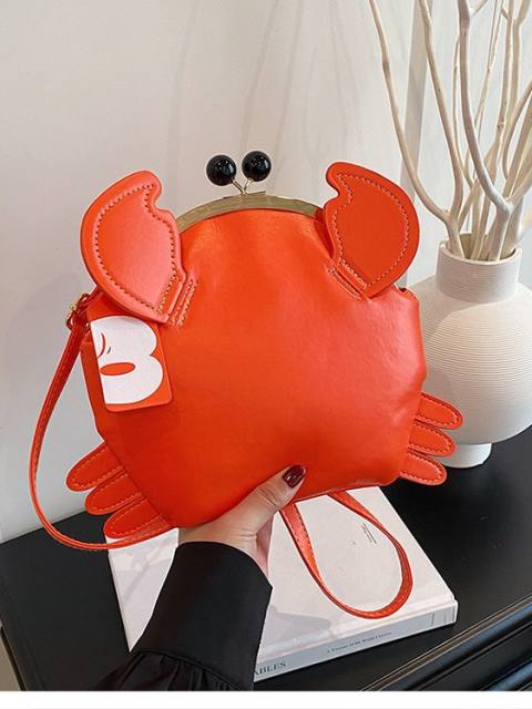 Fashionable Crab-Shaped Women's Bag Mini Korean-Style Shoulder Bag