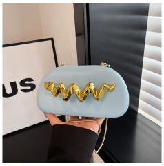 Multi color women evening bag box bag
