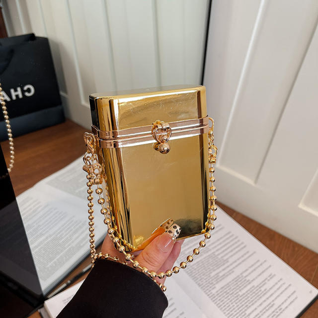 2026 New Acrylic Transparent Chain Bag Candy Color Mini Crossbody Bag Fashion Lipstick Bag Coin Purse Wholesale