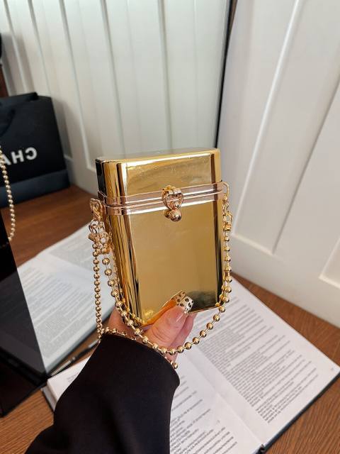 2026 New Acrylic Transparent Chain Bag Candy Color Mini Crossbody Bag Fashion Lipstick Bag Coin Purse Wholesale