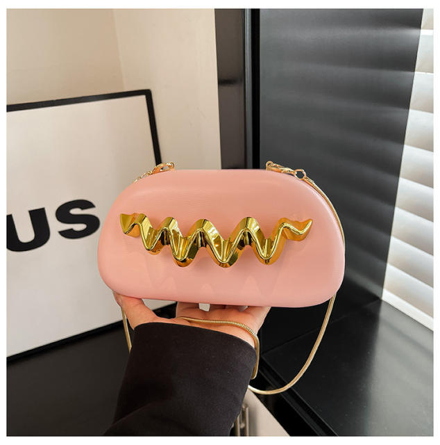 Multi color women evening bag box bag