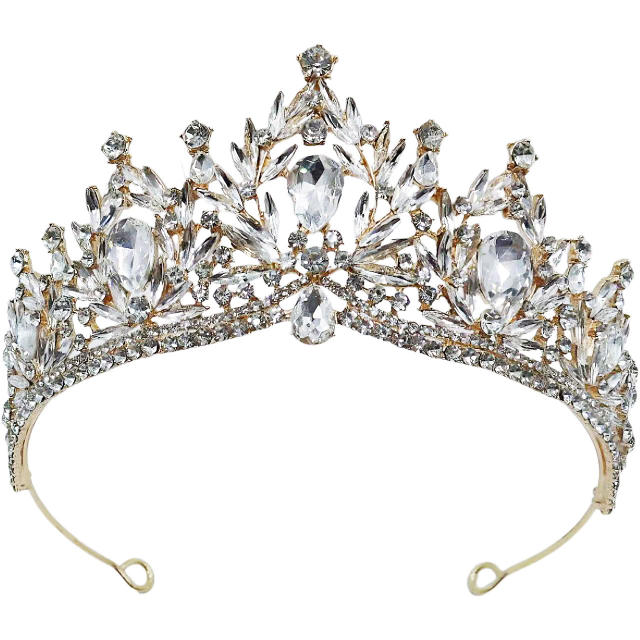 Crystal Bridal Crown Hot-Selling Baroque Crown Tiara Rhinestone Crown Bridal Wedding Accessories