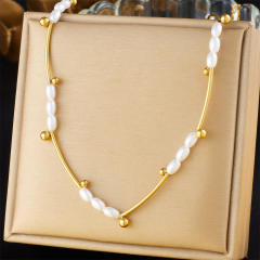 Dainty multi pendant stainless steel necklace