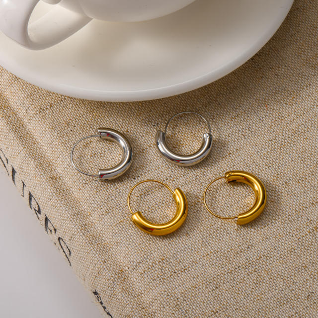 18KG stainless steel earrings hoop earrings