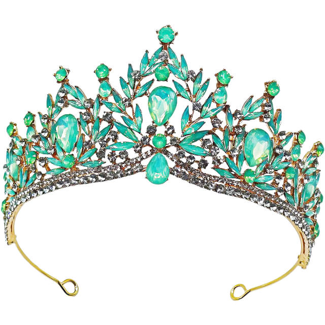 Crystal Bridal Crown Hot-Selling Baroque Crown Tiara Rhinestone Crown Bridal Wedding Accessories