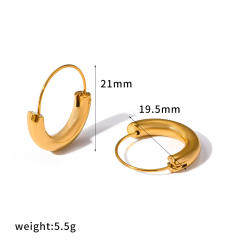 18KG stainless steel earrings hoop earrings