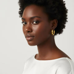 18KG stainless steel earrings hoop earrings