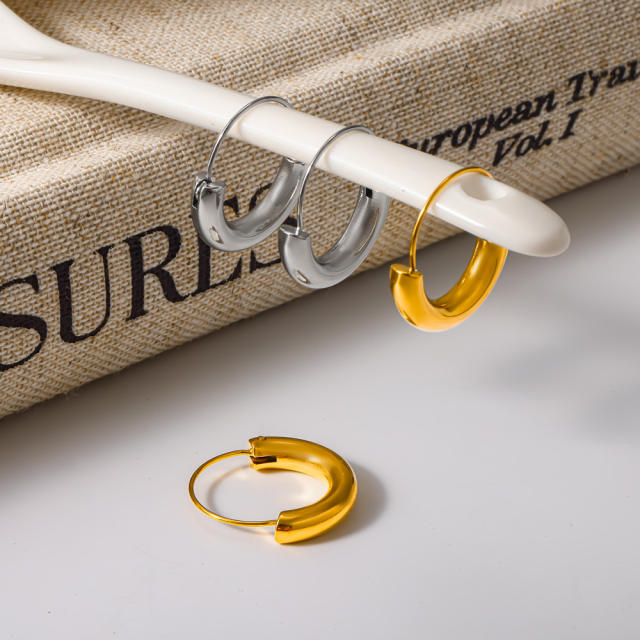 18KG stainless steel earrings hoop earrings
