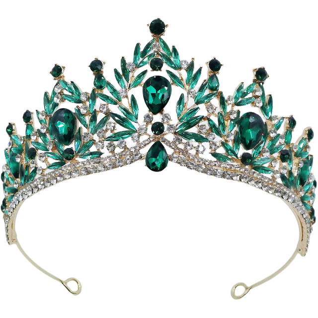 Crystal Bridal Crown Hot-Selling Baroque Crown Tiara Rhinestone Crown Bridal Wedding Accessories