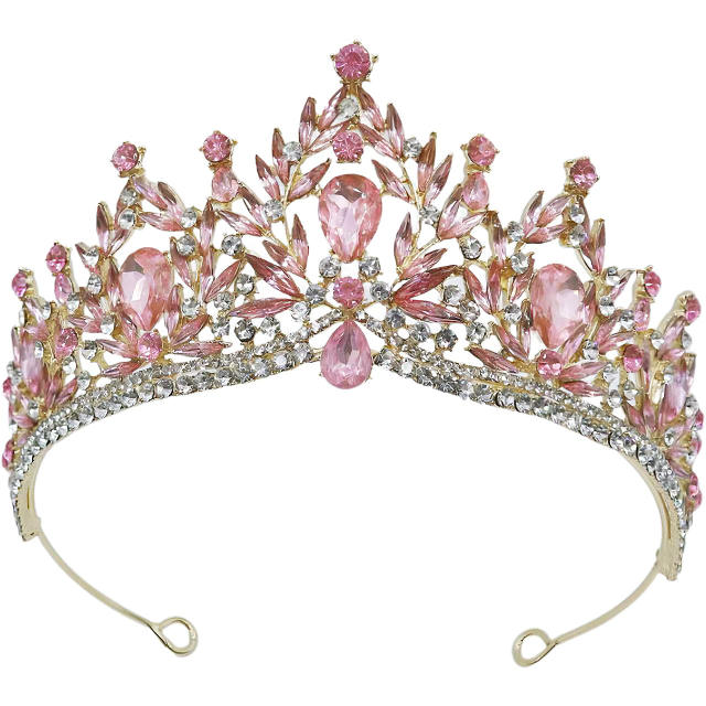 Crystal Bridal Crown Hot-Selling Baroque Crown Tiara Rhinestone Crown Bridal Wedding Accessories