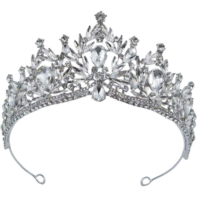 Crystal Bridal Crown Hot-Selling Baroque Crown Tiara Rhinestone Crown Bridal Wedding Accessories