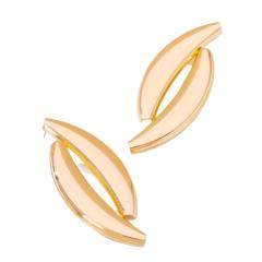 Exaggerated gold color consie metal earrings