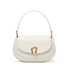 Red Saddle Bag Crossbody Genuine Leather Women's Small Tote Bag