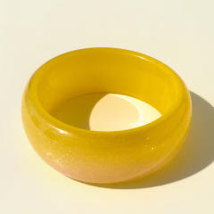 Ins Glitter Laser Resin Bracelet Simple Pearlescent Colorful Exaggerated Bracelet Wholesale