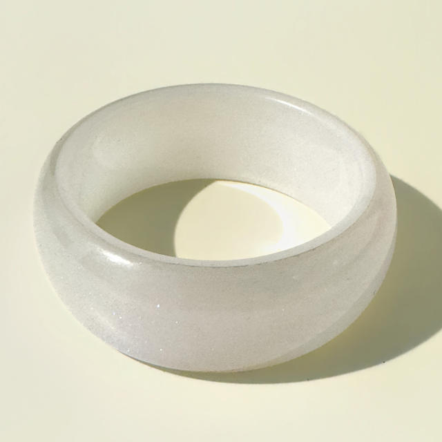 Ins Glitter Laser Resin Bracelet Simple Pearlescent Colorful Exaggerated Bracelet Wholesale