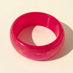 Ins Glitter Laser Resin Bracelet Simple Pearlescent Colorful Exaggerated Bracelet Wholesale