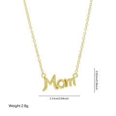 Mother's Day Hot-Selling Copper-Plated 18K Mom/Mama/Love Necklace