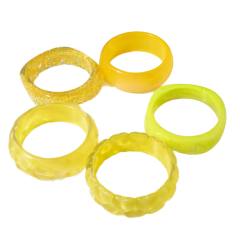 Fashionable Glitter Resin Exaggerated Bracelets Simple Pearlescent Glitter Peach Heart Bracelets