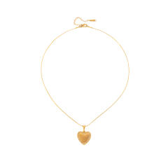 Gold color smooth heart pendant stainless steel necklace mother's day gift engrave letter pendant jewelry