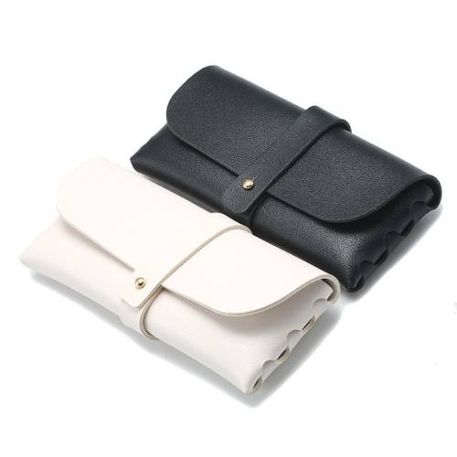 Leather Sunglass Case Nail Buckle Soft-Packed Glasses Case
