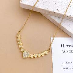 Full diamond Love Star pendant High-End Fashion Non-Fading stainless Steel Necklace