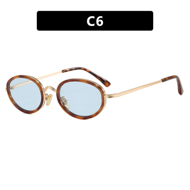 Oval Sunglasses Metal 2026 New Style Sunglasses for Women