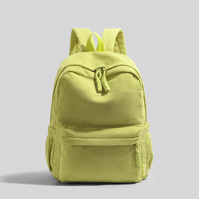Corduroy Backpack for Women 2026 New Backpack for College Students Casual Large Capacity Travel Backpack for Men