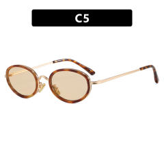 Oval Sunglasses Metal 2026 New Style Sunglasses for Women