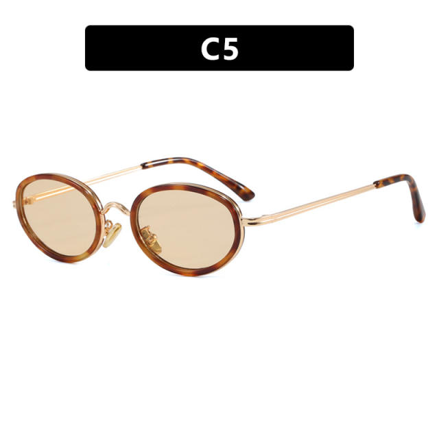 Oval Sunglasses Metal 2026 New Style Sunglasses for Women