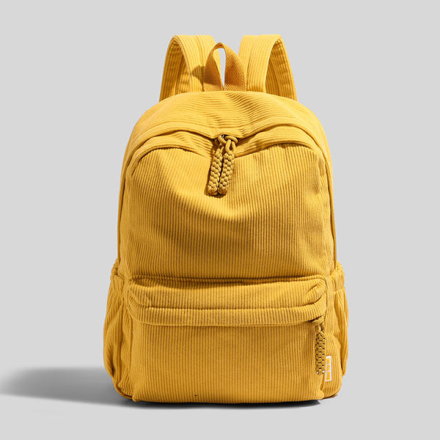 Corduroy Backpack for Women 2026 New Backpack for College Students Casual Large Capacity Travel Backpack for Men