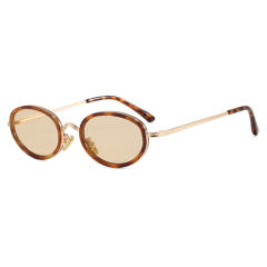 Oval Sunglasses Metal 2026 New Style Sunglasses for Women