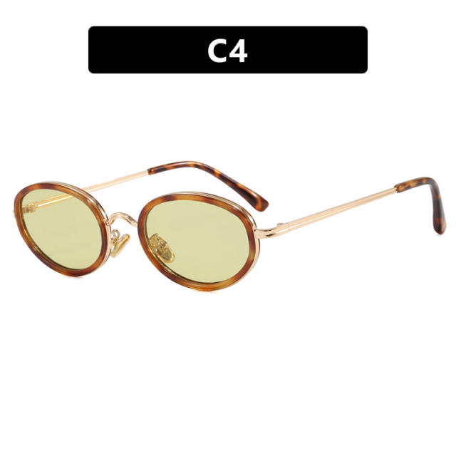 Oval Sunglasses Metal 2026 New Style Sunglasses for Women