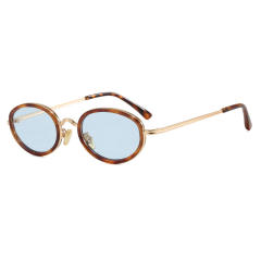 Oval Sunglasses Metal 2026 New Style Sunglasses for Women