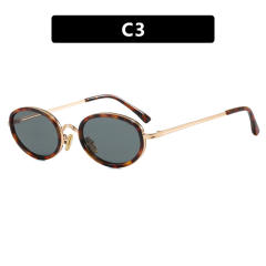 Oval Sunglasses Metal 2026 New Style Sunglasses for Women