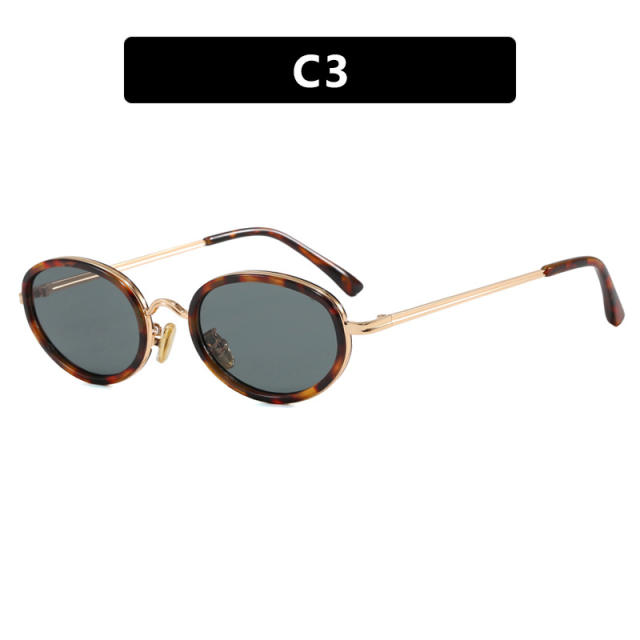 Oval Sunglasses Metal 2026 New Style Sunglasses for Women