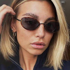 Oval Sunglasses Metal 2026 New Style Sunglasses for Women