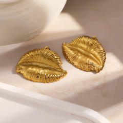 Vintage unique lips stainless steel earrings big earrings