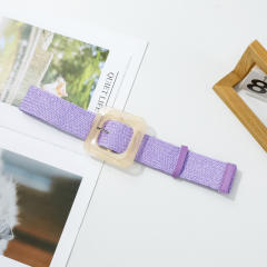 PP Grass Fashion Wide Waist Belt Woven Forest Style Skirt Belt