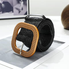 PP Grass Fashion Wide Waist Belt Woven Forest Style Skirt Belt