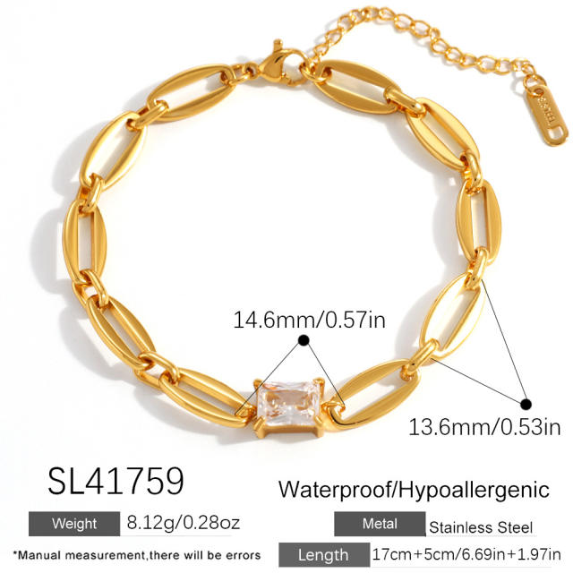 Personalized Ocean style Octopus Oil-Drop Color-Contrast charm stainless steel bracelet
